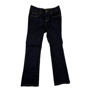 DKNY Womens Jeans Petitie Sz 4L SOHO Mid Rise Dark Wash Denim Pants